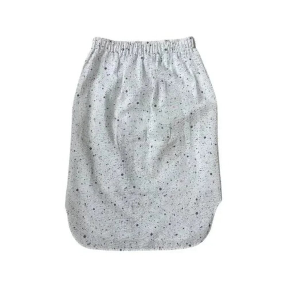 New COS high waisted paint splatter textured quilted high low pencil midi skirt - Picture 9 of 16
